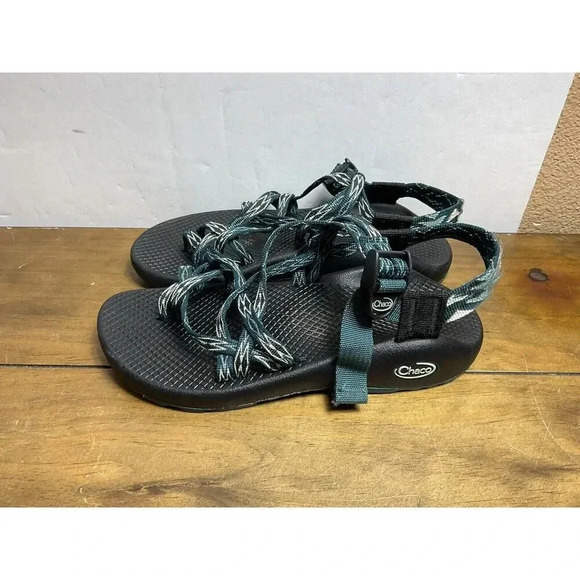 Chaco Sandals Womens SZ 7 ZX2 Classics Angular Strappy Sport J106124 Green - Picture 1 of 6